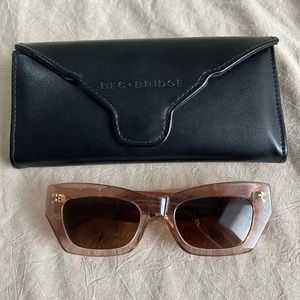 Bec + Bridge x Pared Petite Amour  Pink/Gold translucent sunglasses